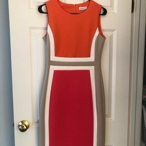 Calvin Klein Scuba Sheath Dress Size 6